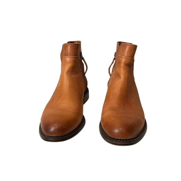 Franco Sarto Women's Halford Bootie Brown Leather Ankle Boots Size 9 - Picture 2 of 7